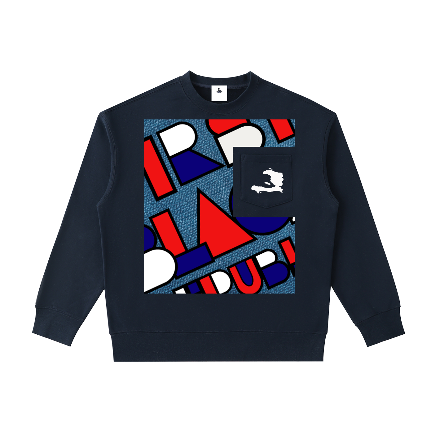 Heavyweight Patch Pocket Crewneck Sweatshirt