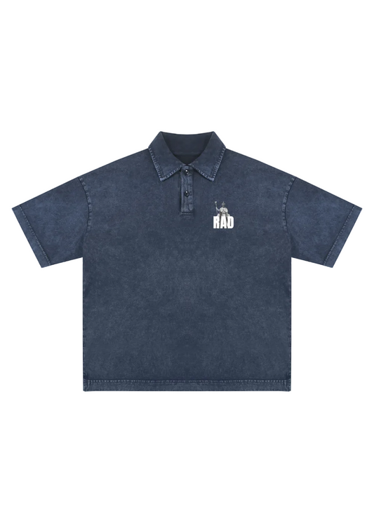 Heavyweight Snow-Washed Polo T-Shirt