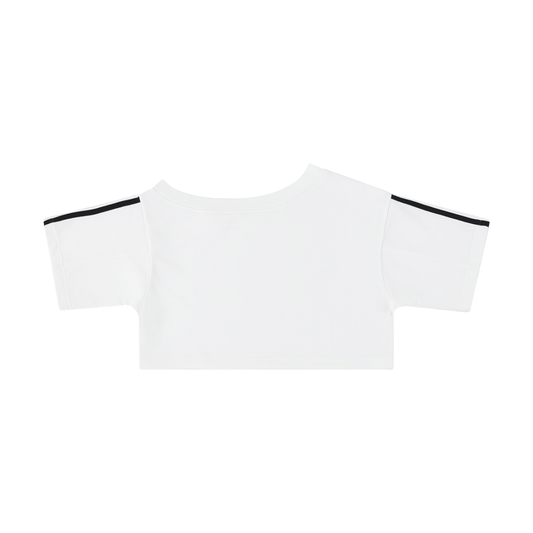 Muted Shoulder Out Crop T-Shirt