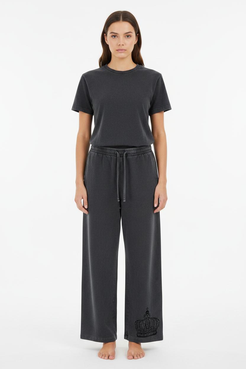 Vintage Washed Waist Pants Mockup