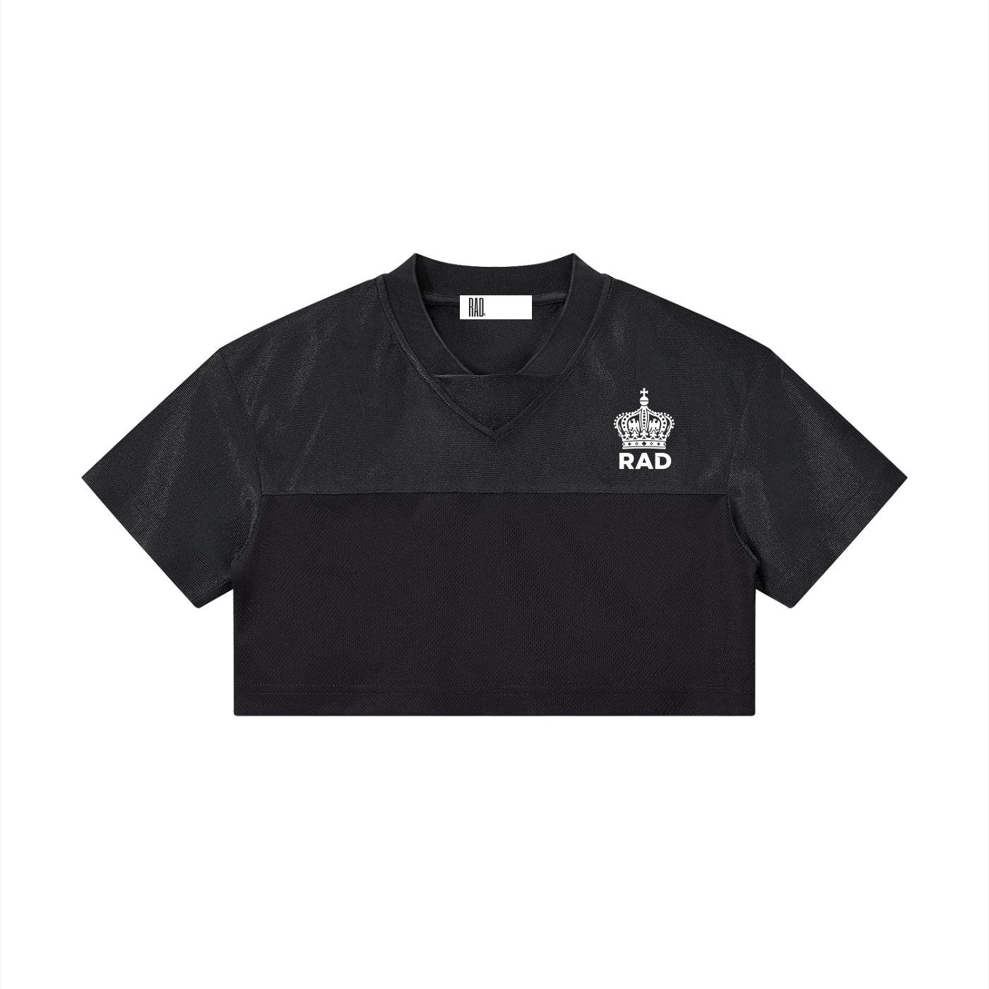 Qween Cropped V-Neck Jersey