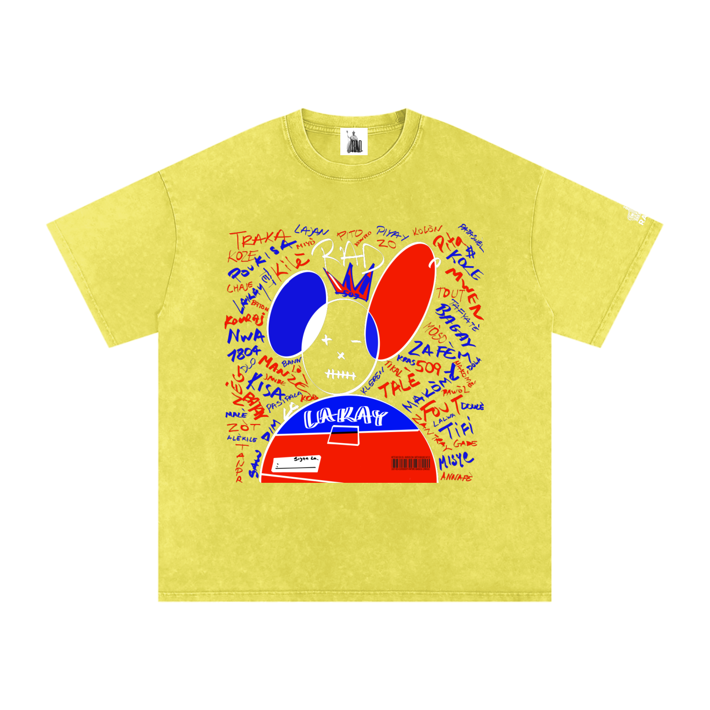 Mute Oversized Washed  T-Shirt