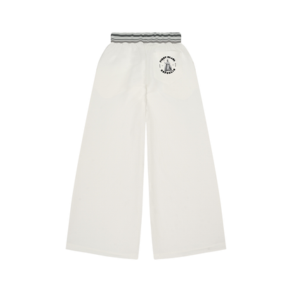 Striped Waist Wide Leg Pants