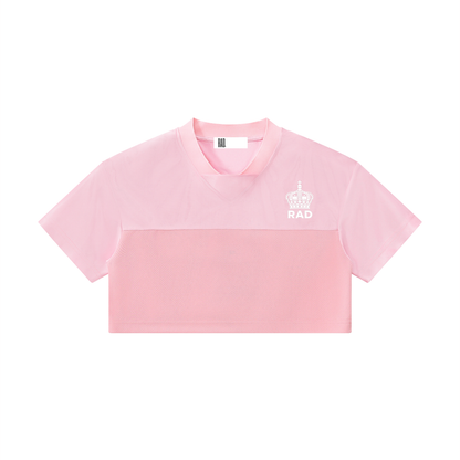 Qween Cropped V-Neck Jersey