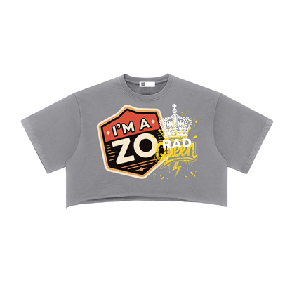 Zoe Raw Edge Crop Top