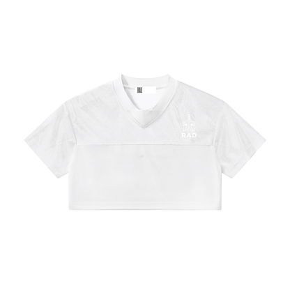 Qween Cropped V-Neck Jersey