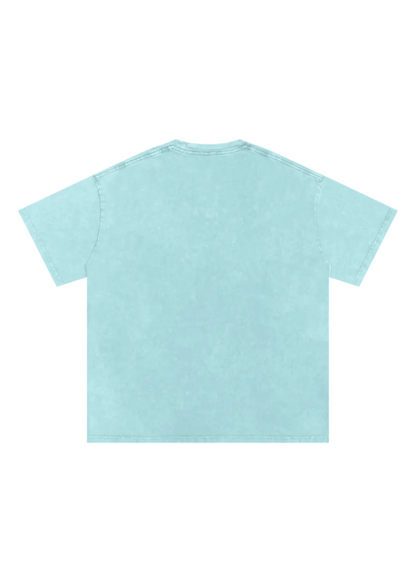 Snow Washed Oversized Cotton T-Shirt