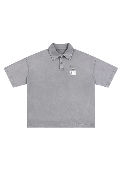 Heavyweight Snow-Washed Polo T-Shirt