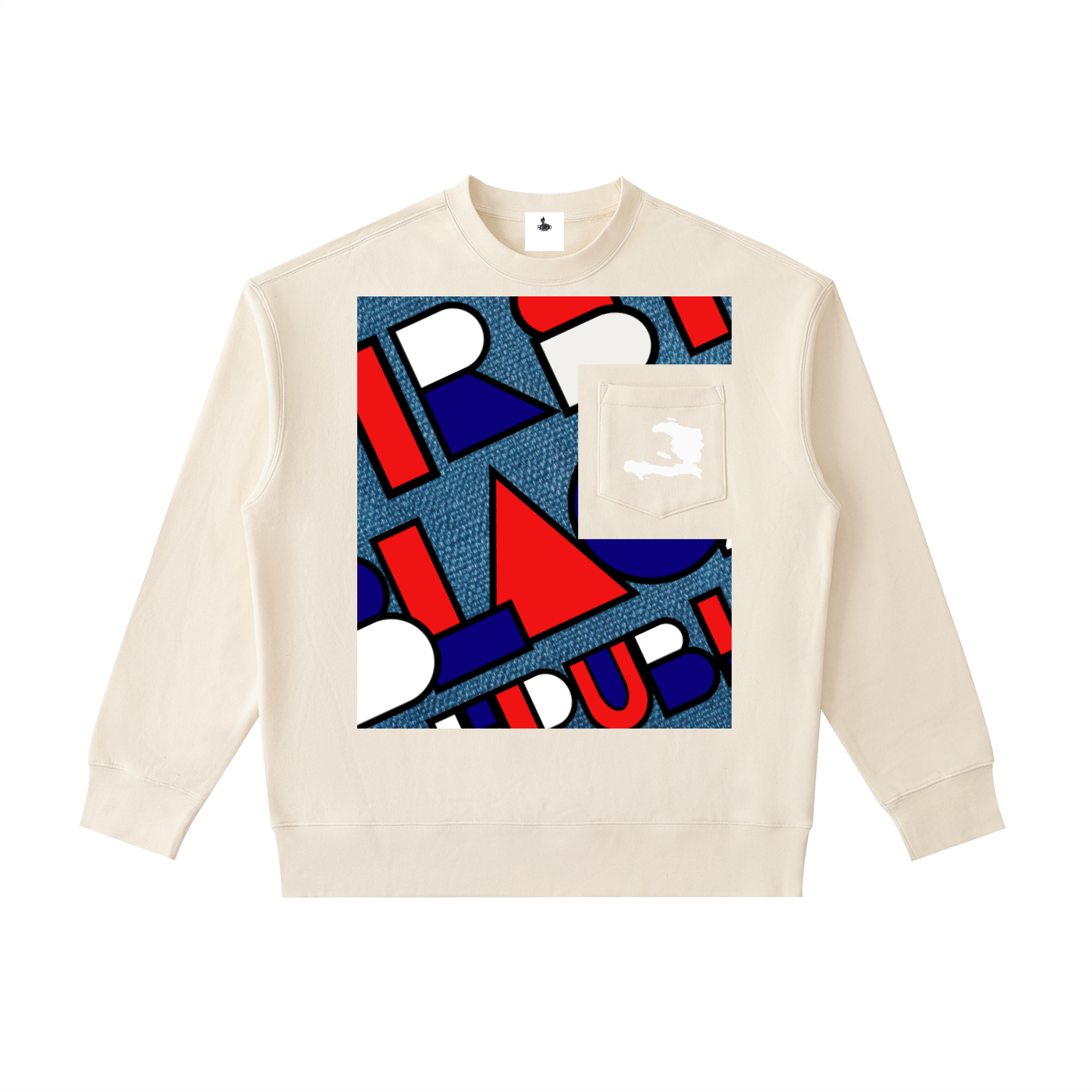 Heavyweight Patch Pocket Crewneck Sweatshirt