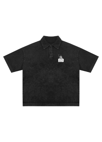 Heavyweight Snow-Washed Polo T-Shirt
