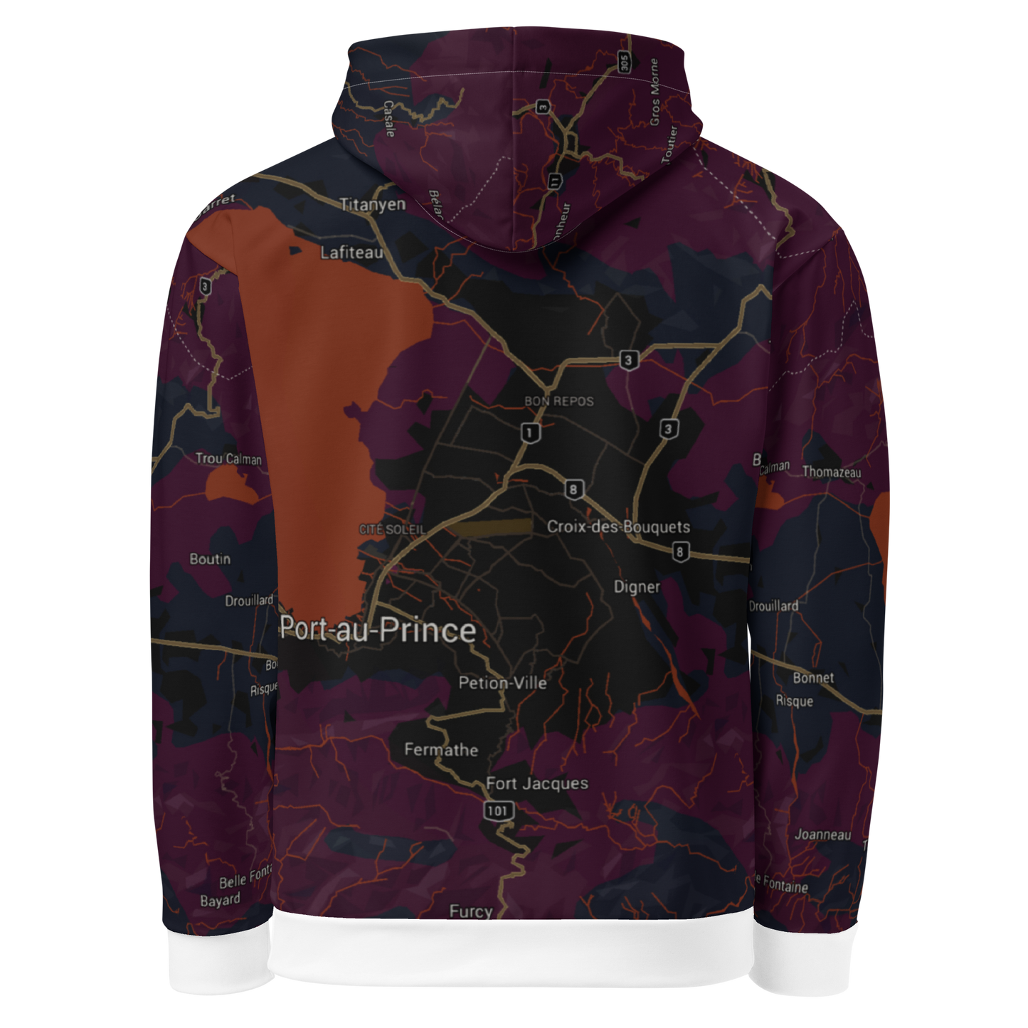 Port-au-prince dark hoodie