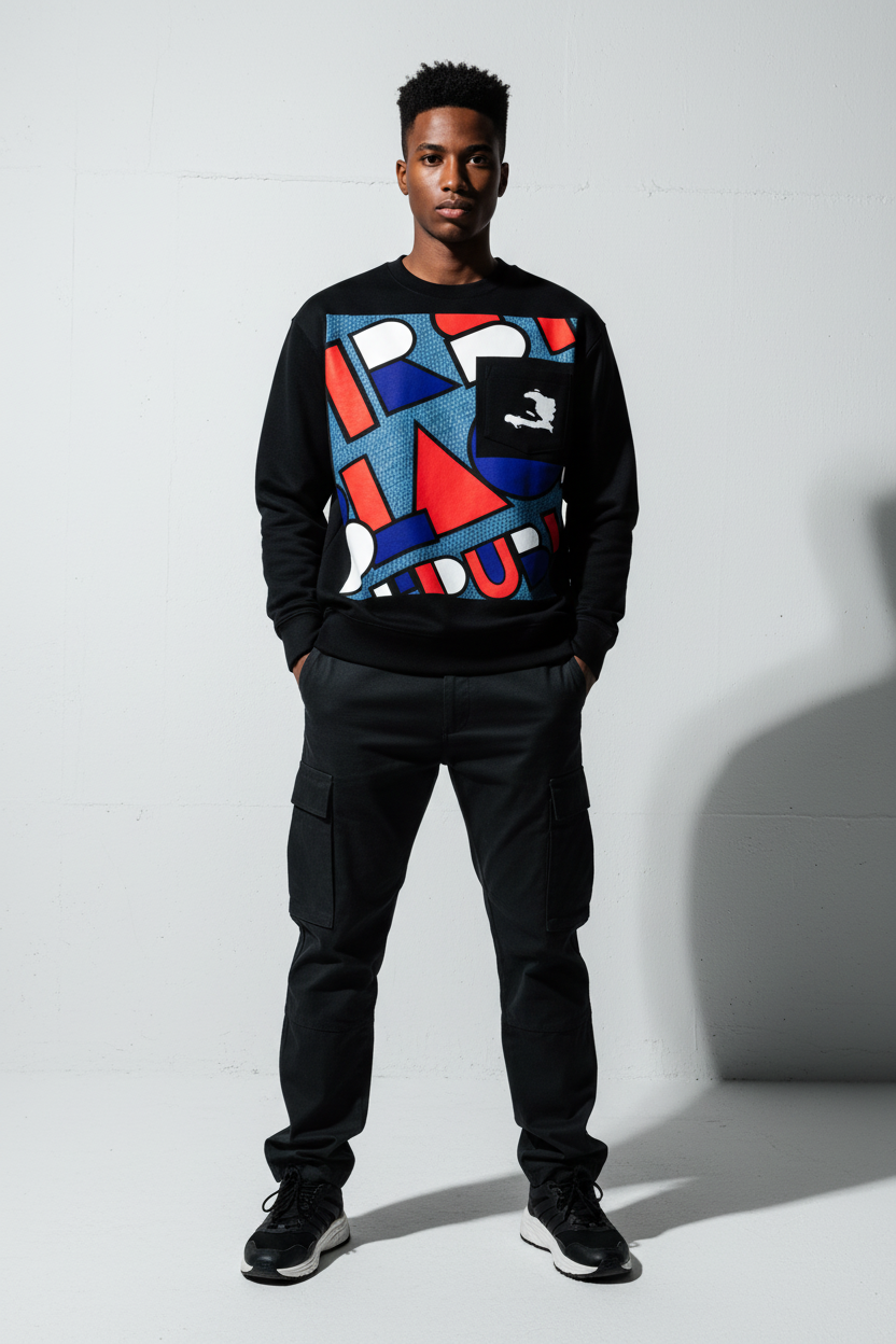 Black Crewneck Mockup 5