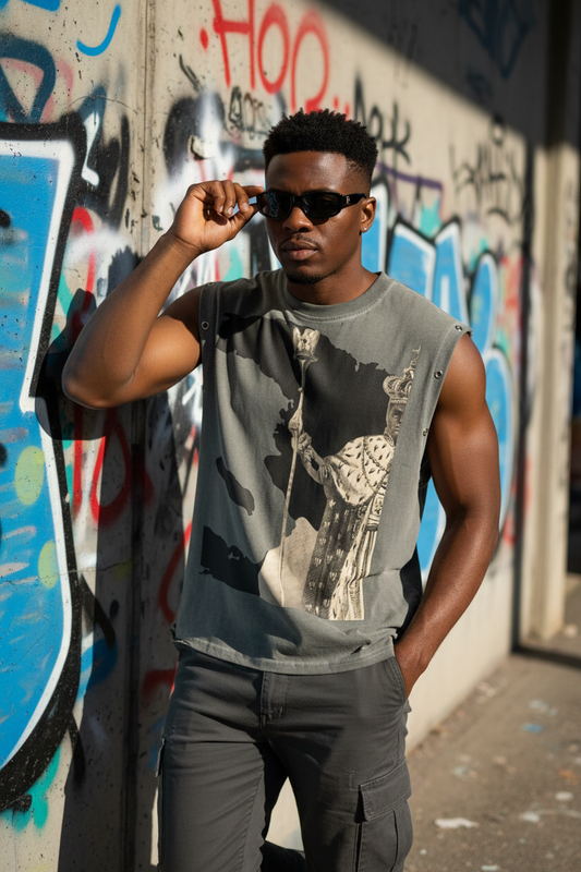 Black Male Model Street Art