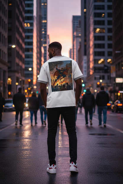 Black Man Back View City