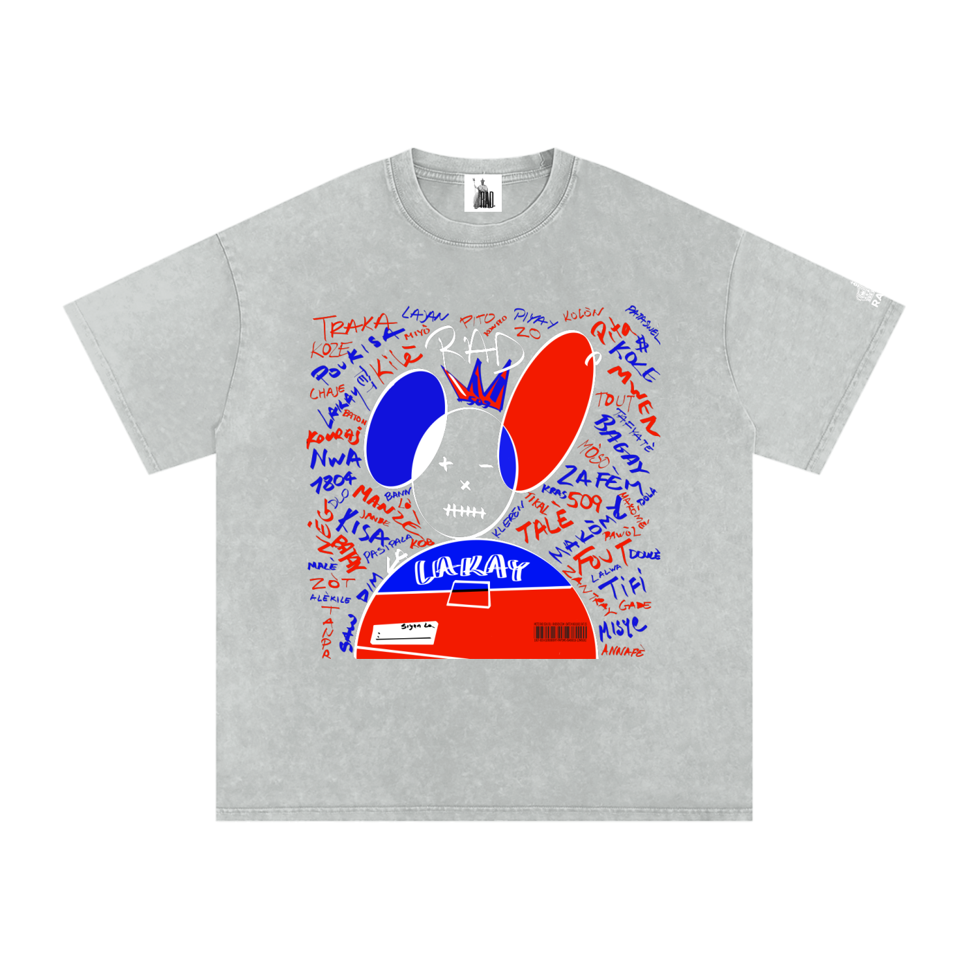 Mute Oversized Washed  T-Shirt