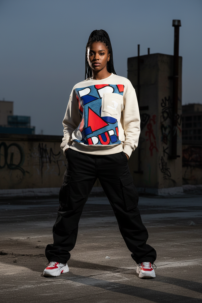 Cream Crewneck Mockup 2