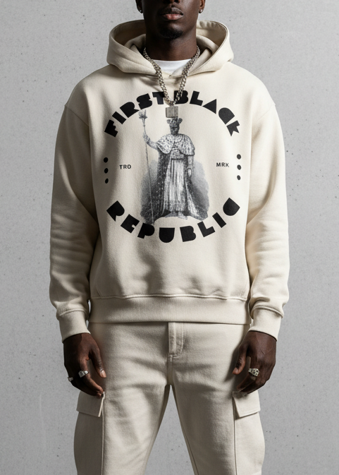 Cream Hoodie Mockup 3