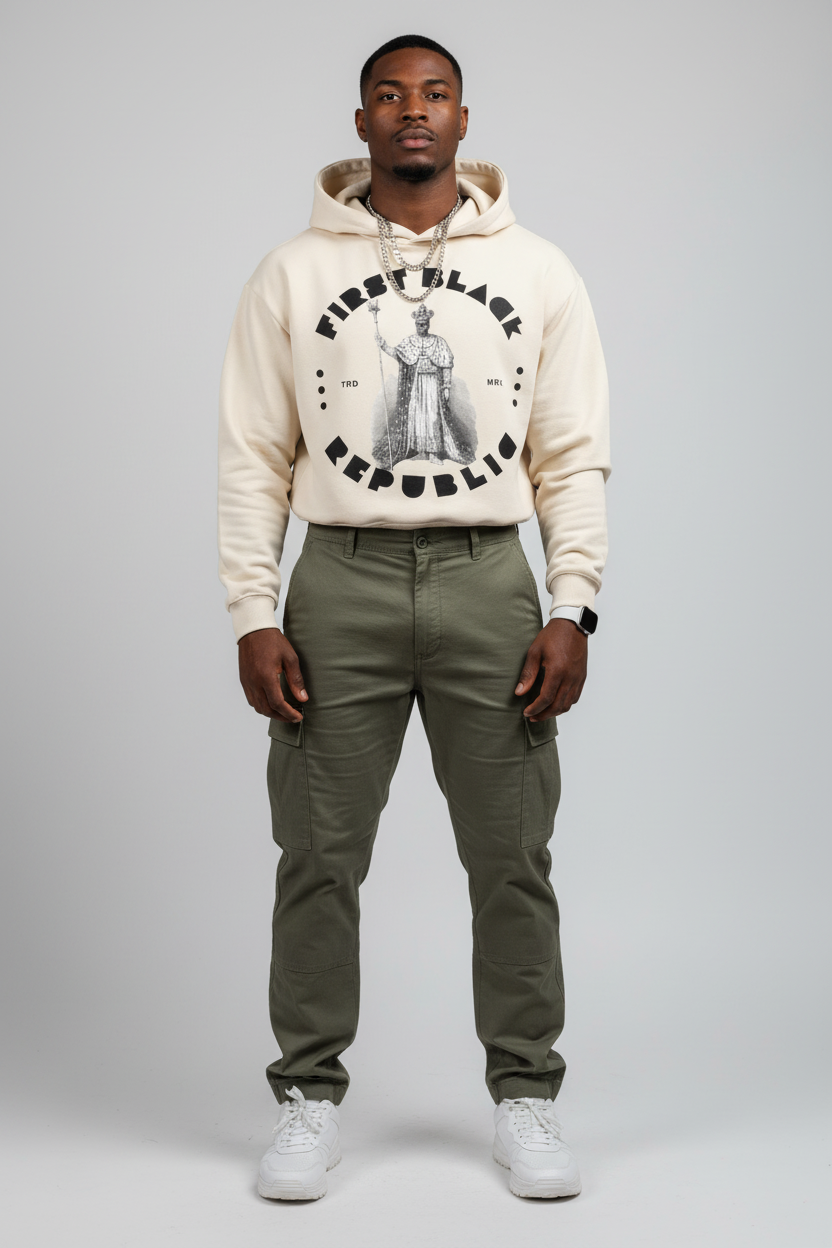 Cream Hoodie Mockup 4