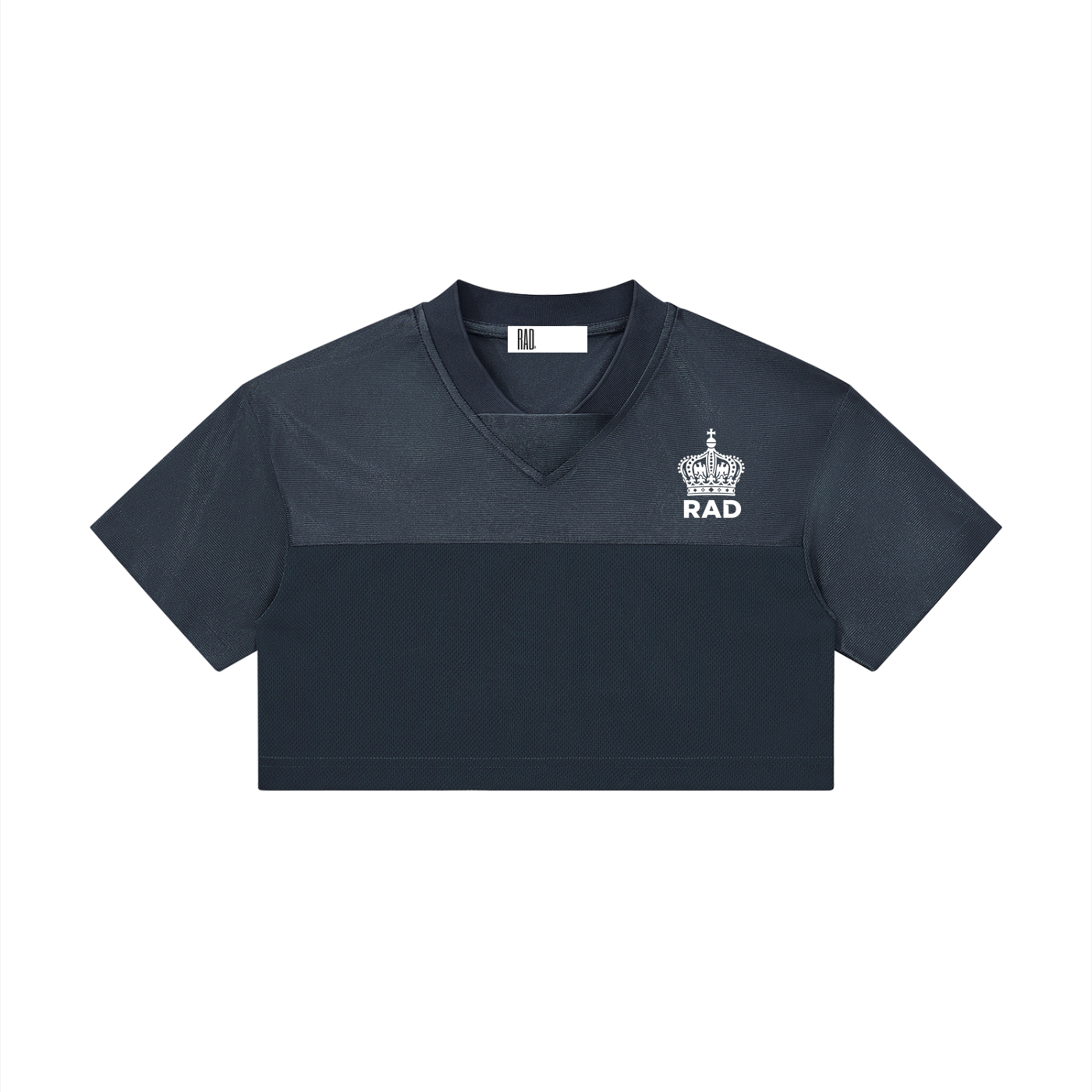 Qween Cropped V-Neck Jersey