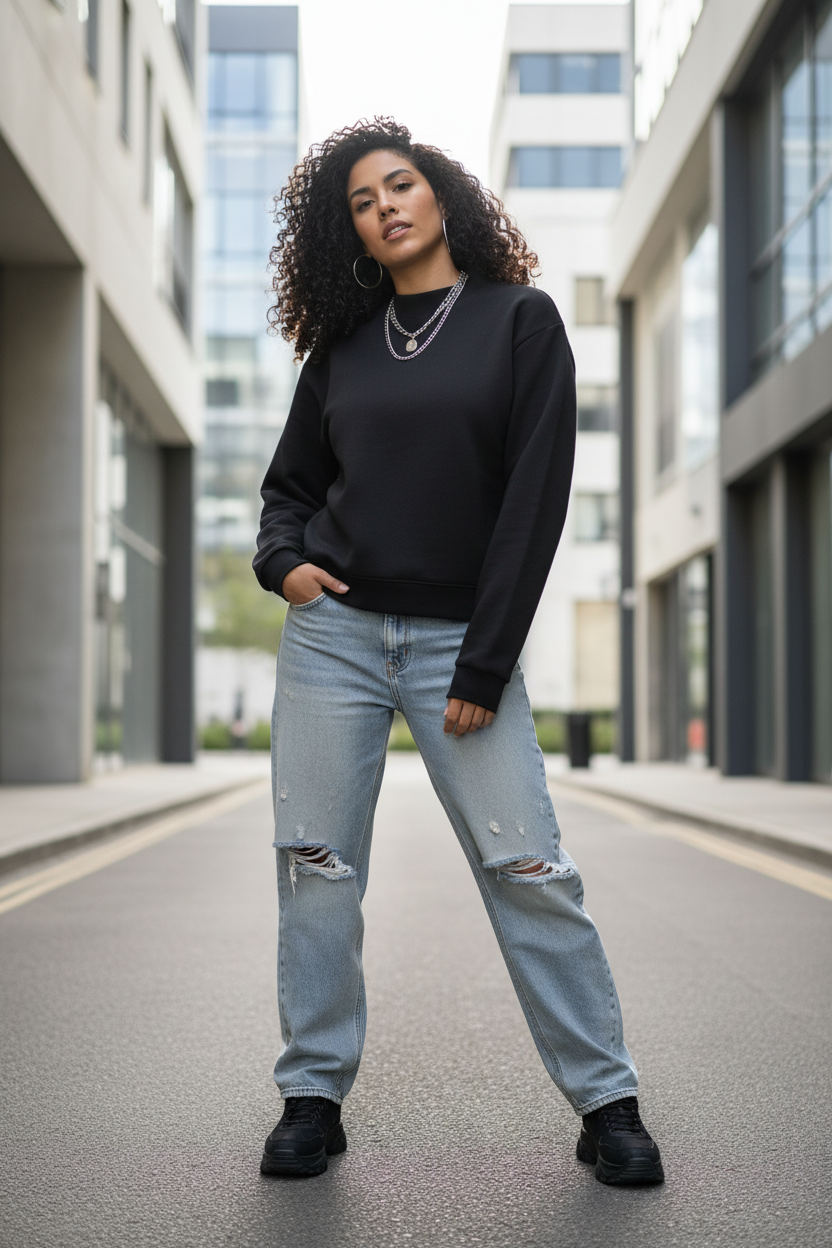 Latina Female Model Urban Shot