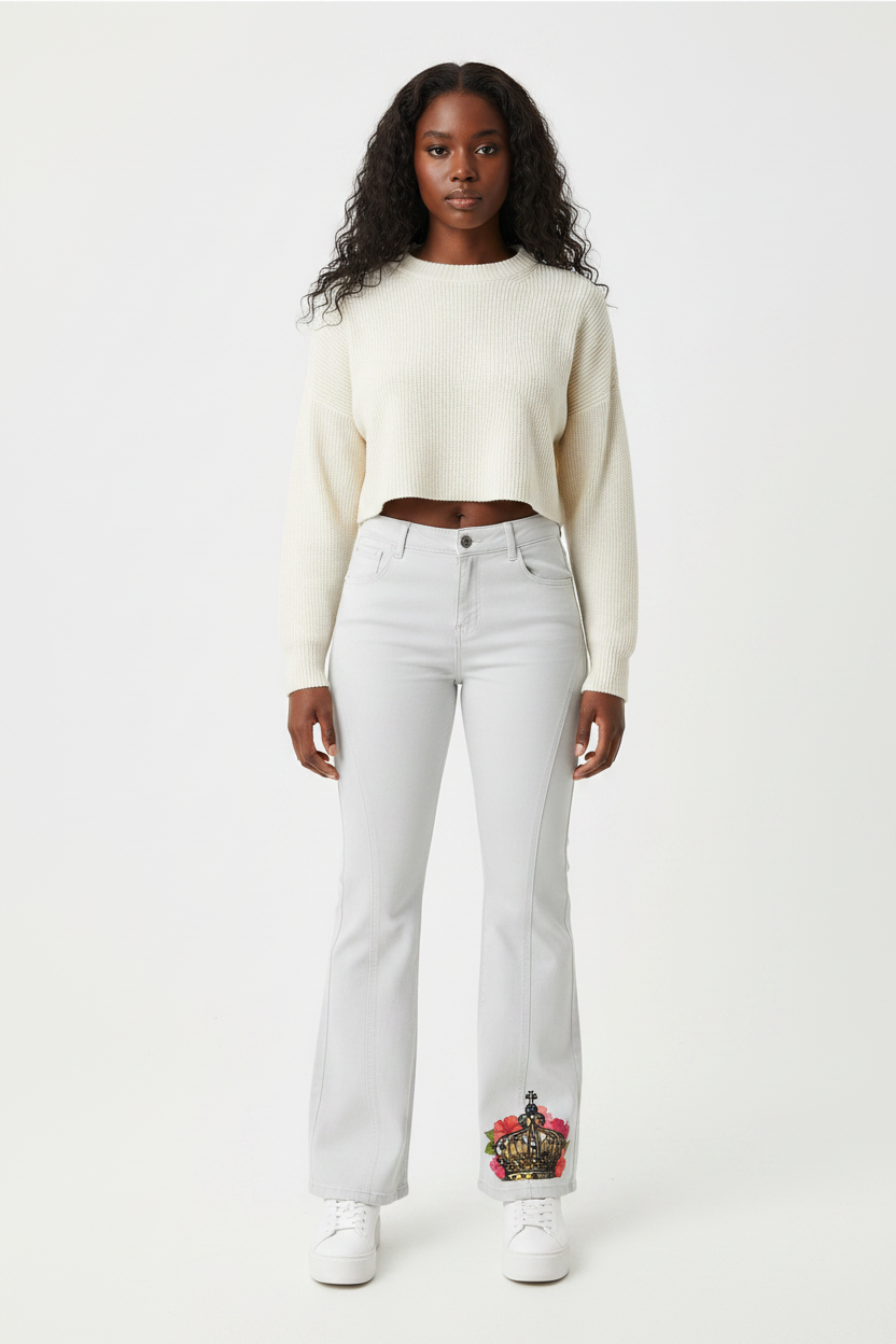 Light Gray Jeans Mockup 2