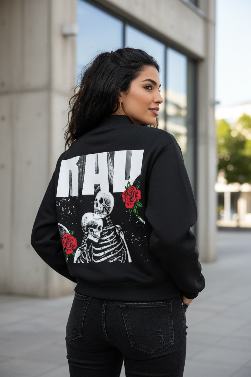 Middle Eastern Female Model Back View