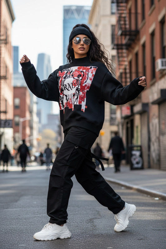 Middle Eastern Female Model Motion Shot