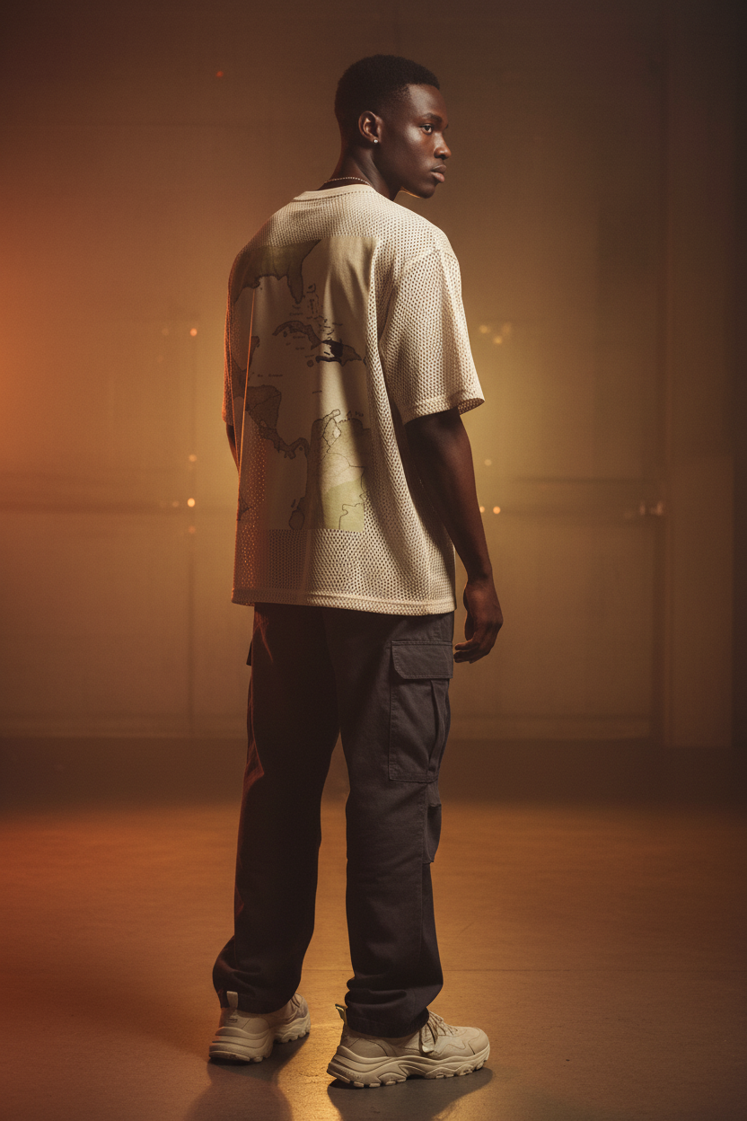 RAD Map Tee Back 3/4 Right